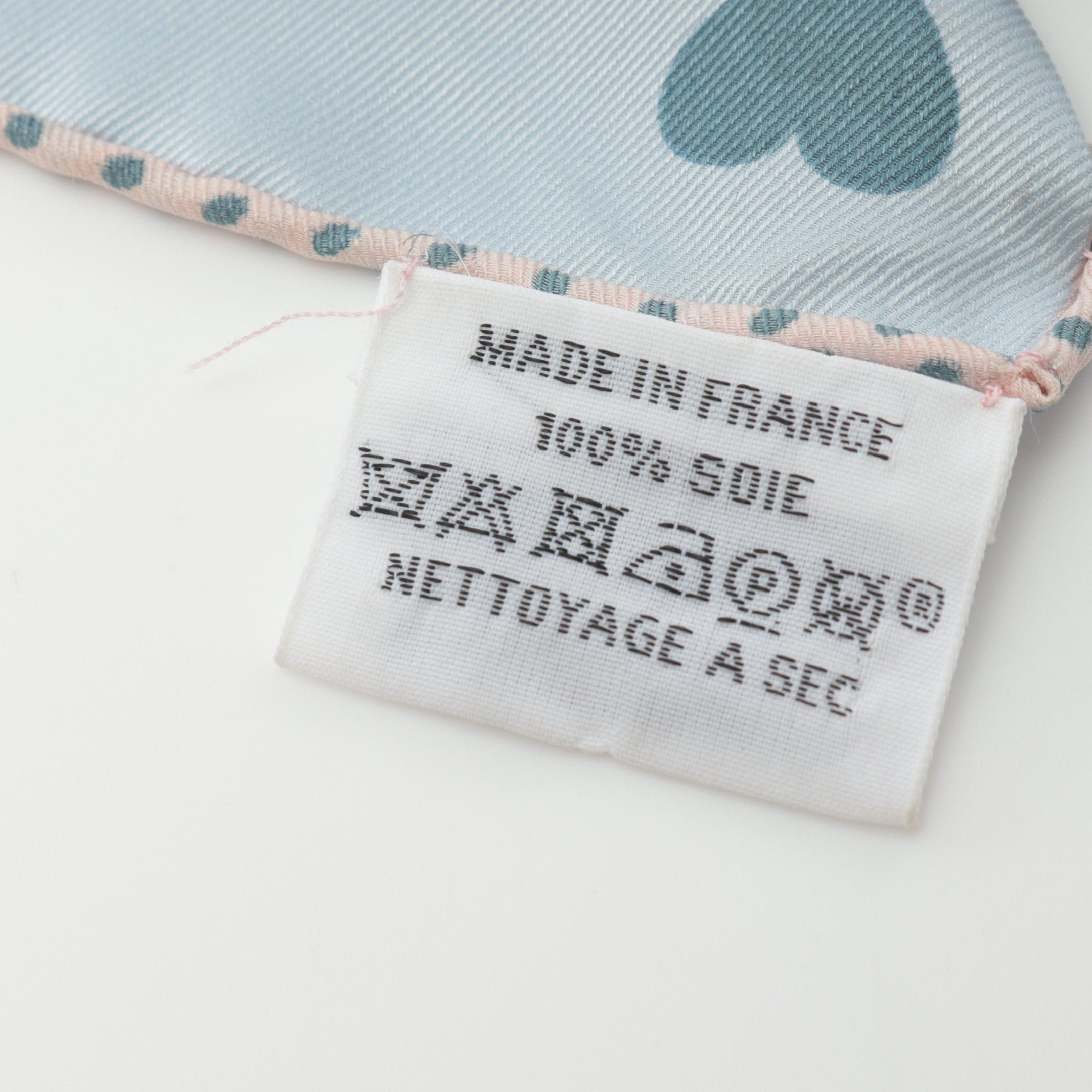 Hermes Hermes Carres 70 Hermes Tea Time Scarf Silk Light Blue Multicolor Size ONE SIZE - 3 Thumbnail