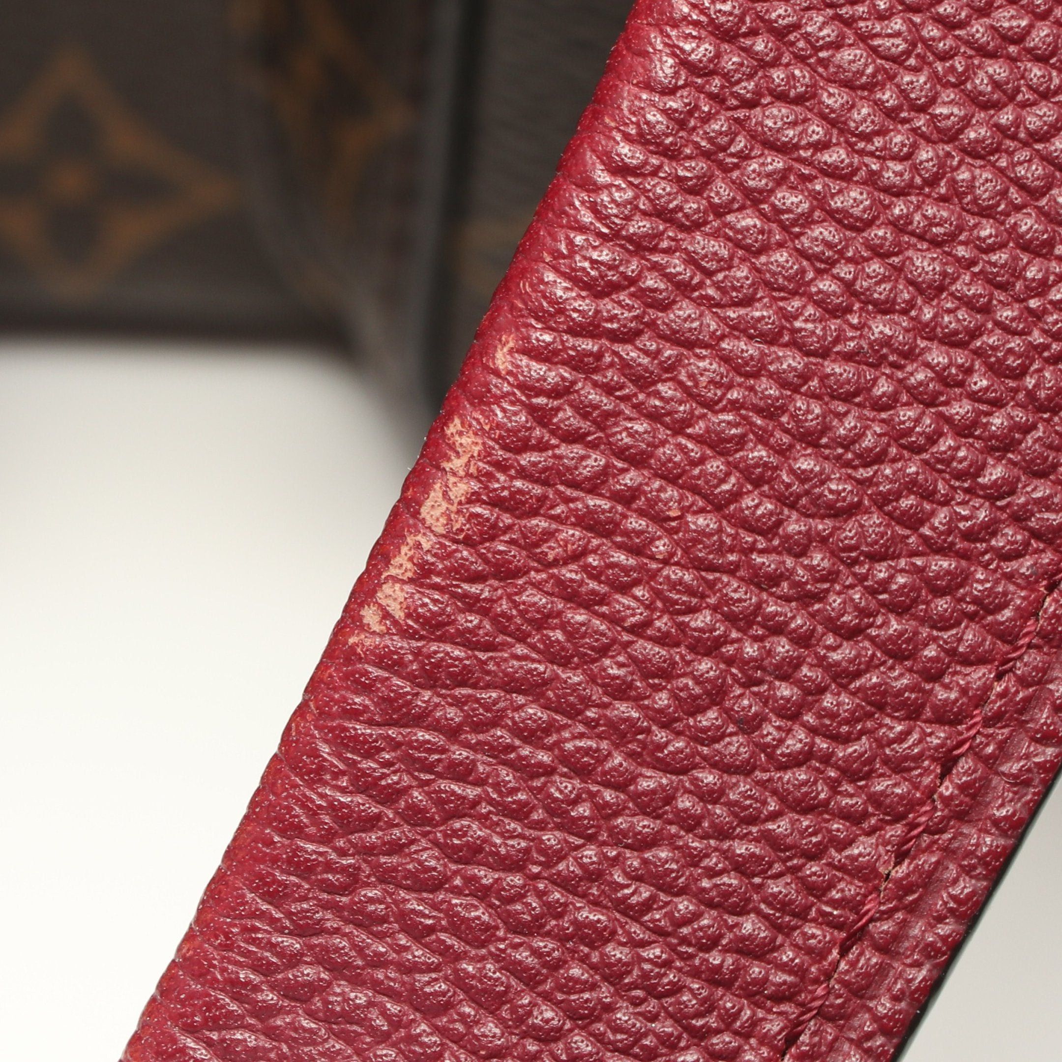 Louis Vuitton Louis Vuitton Manhattan Monogram Leysin Handbag Leather Brown Bordeaux Size ONE SIZE - 14 Thumbnail