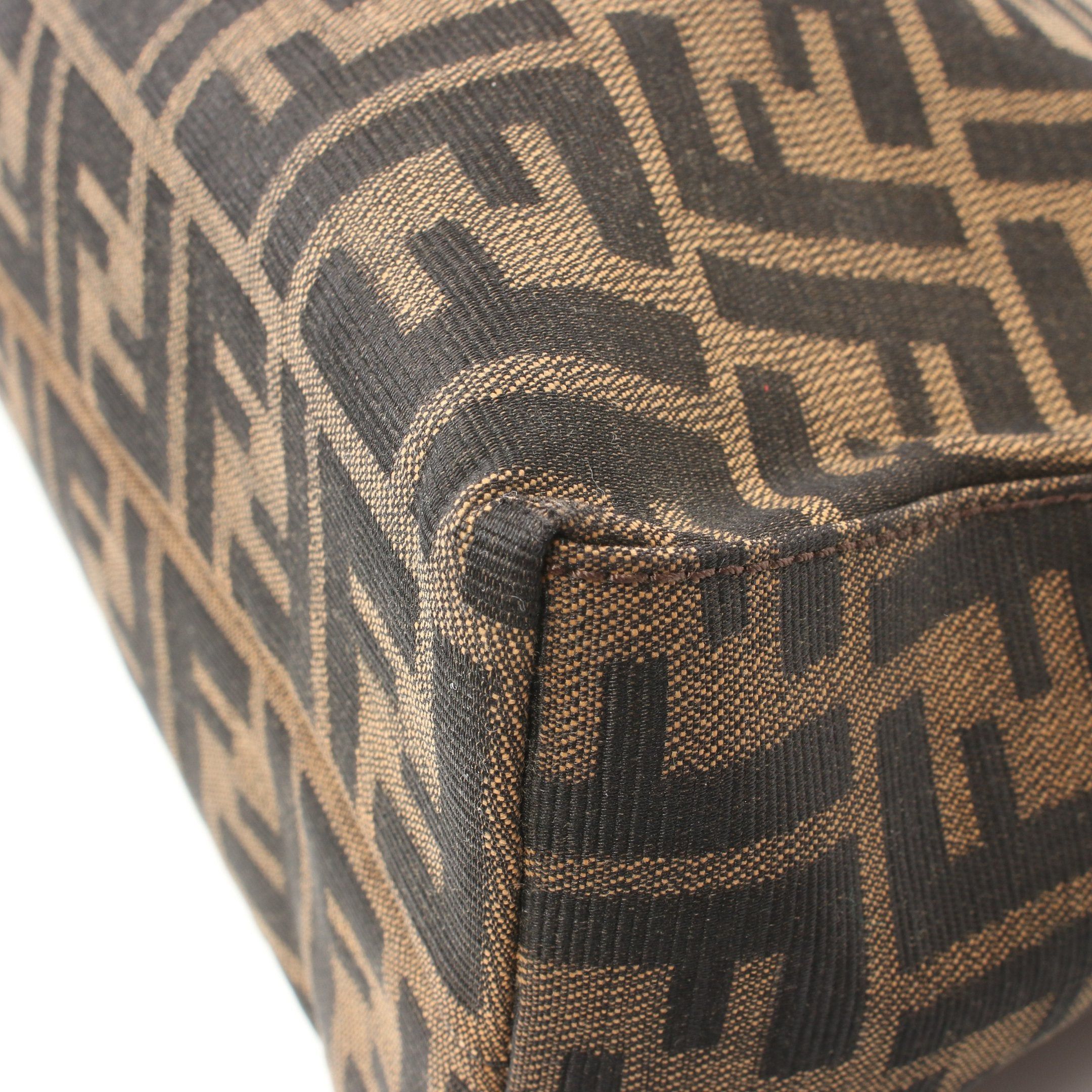 Fendi Fendi Zucca One Shoulder Bag Canvas Leather Dark Brown Size ONE SIZE - 11 Thumbnail