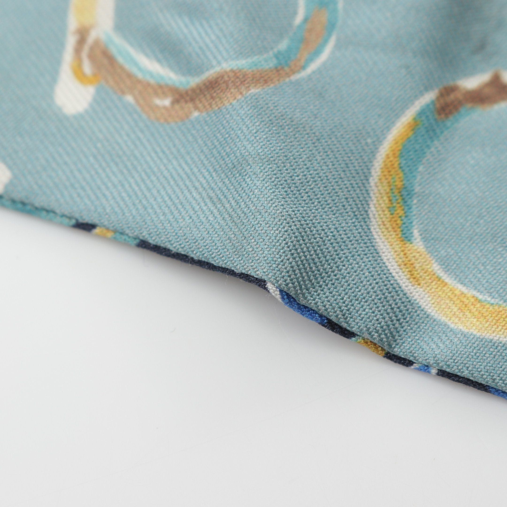 Salvatore Ferragamo Salvatore Ferragamo Scarf Silk Navy Multicolor Size ONE SIZE - 4 Thumbnail