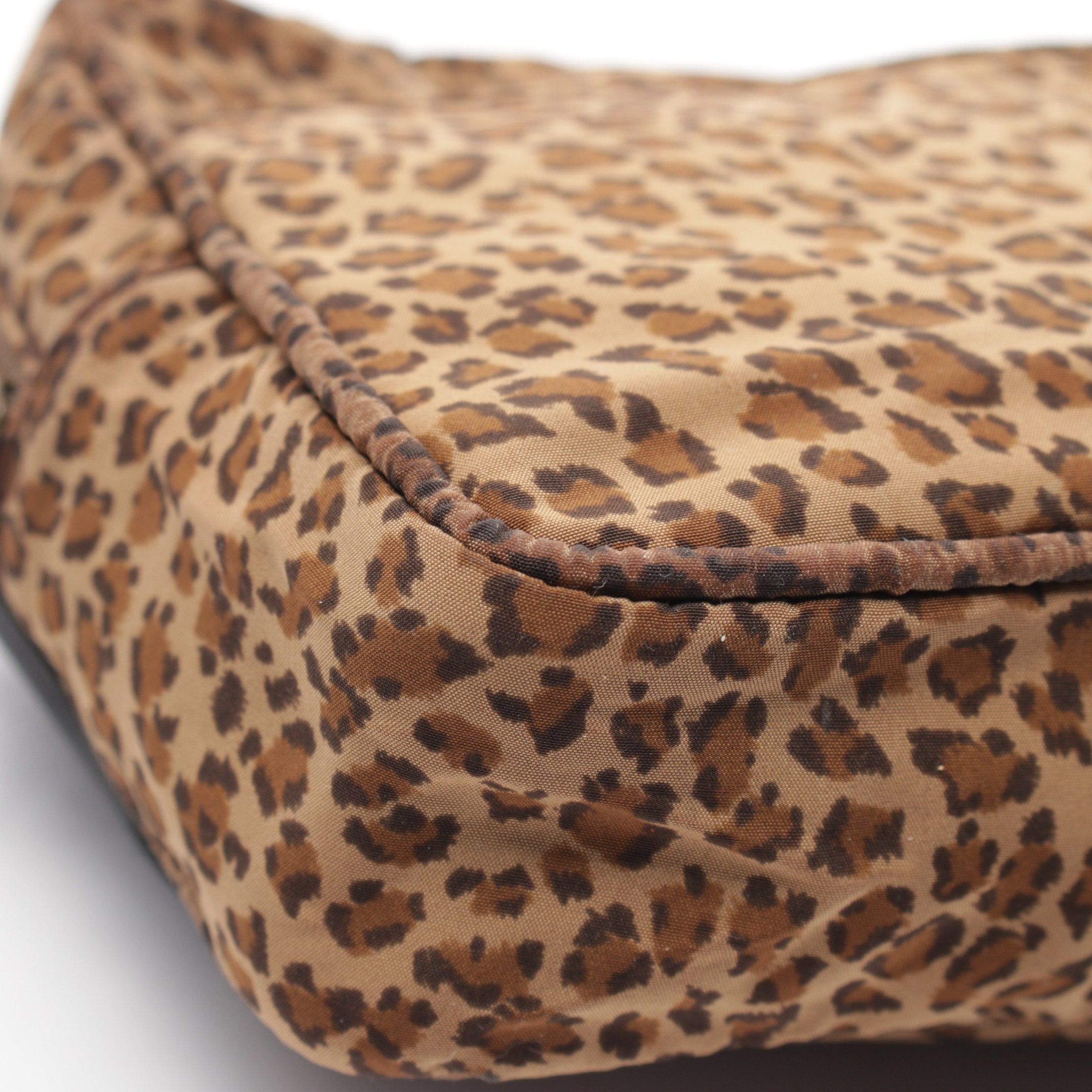 Bottega Veneta Bottega Veneta Waist Pouch Bag Leopard Nylon Brown Black Size ONE SIZE - 7 Thumbnail