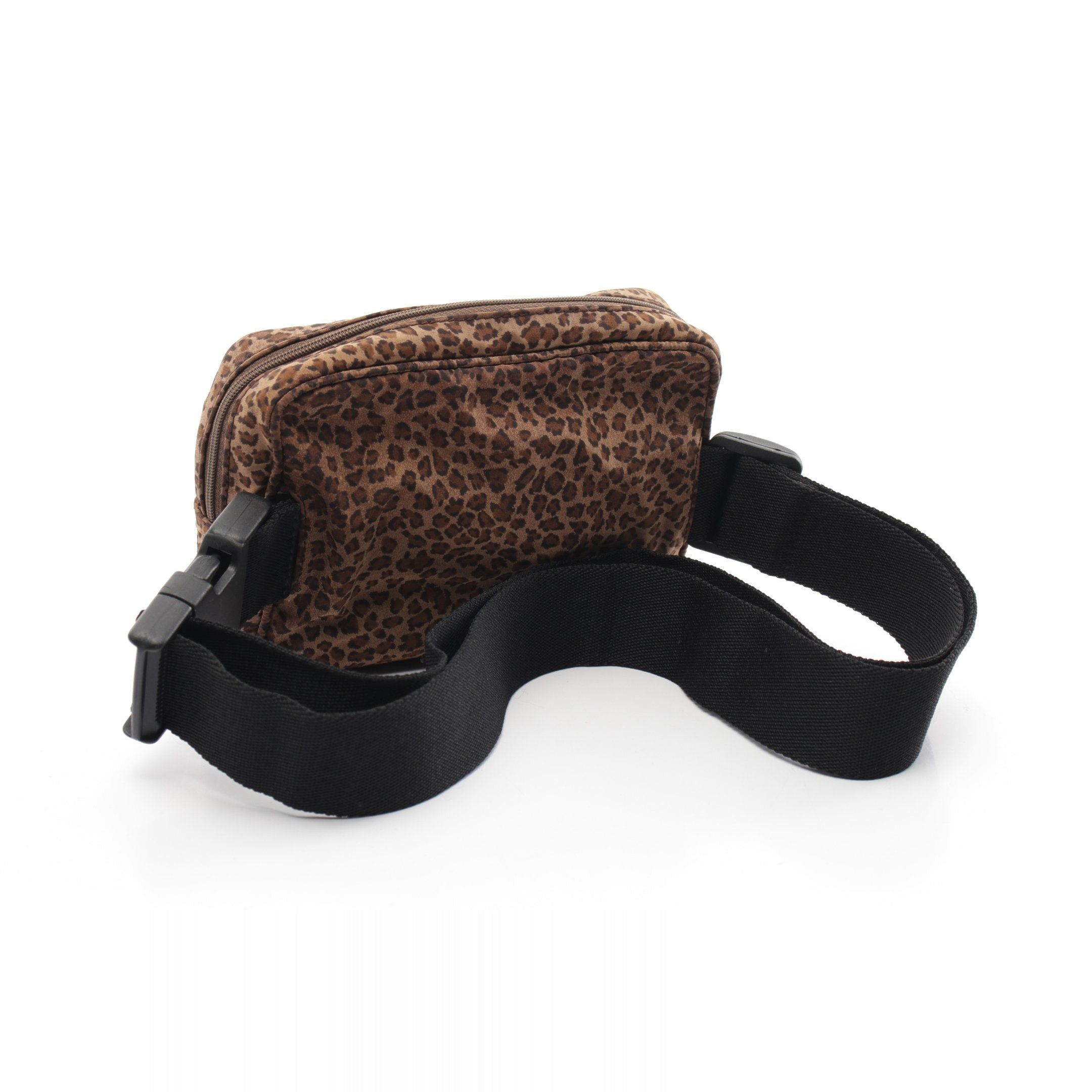 Bottega Veneta Bottega Veneta Waist Pouch Bag Leopard Nylon Brown Black Size ONE SIZE - 2 Thumbnail