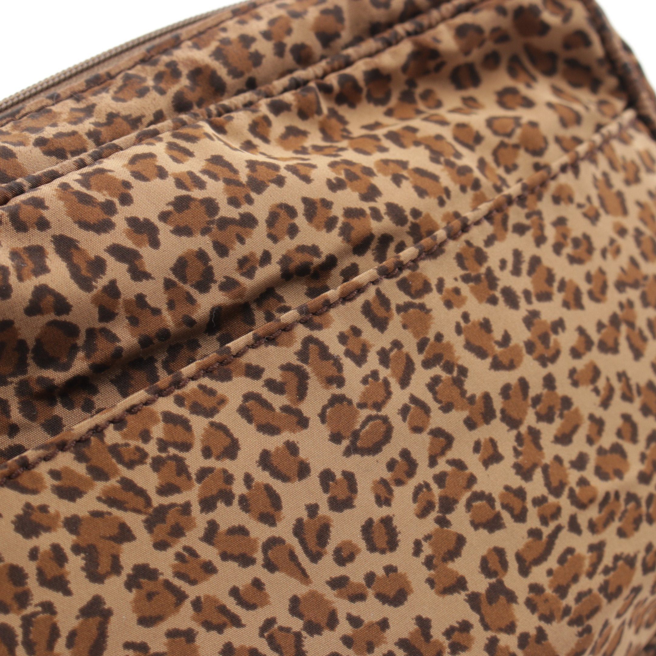 Bottega Veneta Bottega Veneta Waist Pouch Bag Leopard Nylon Brown Black Size ONE SIZE - 9 Thumbnail