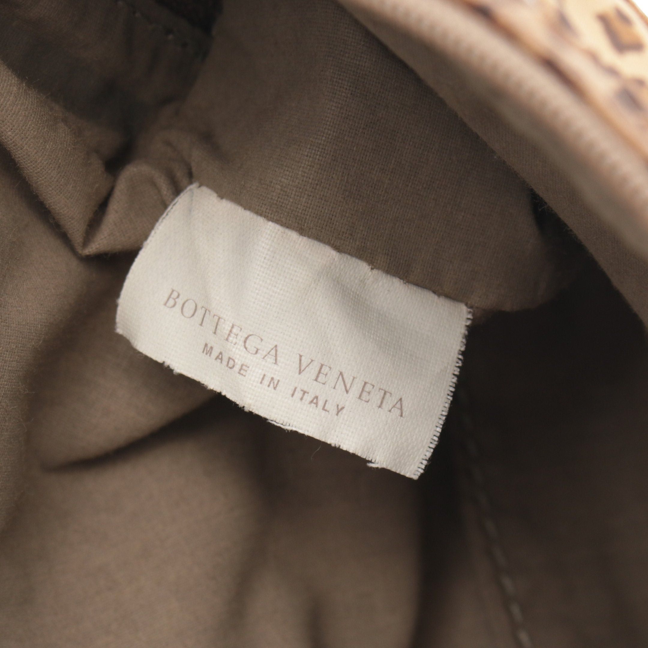 Bottega Veneta Bottega Veneta Waist Pouch Bag Leopard Nylon Brown Black Size ONE SIZE - 4 Thumbnail