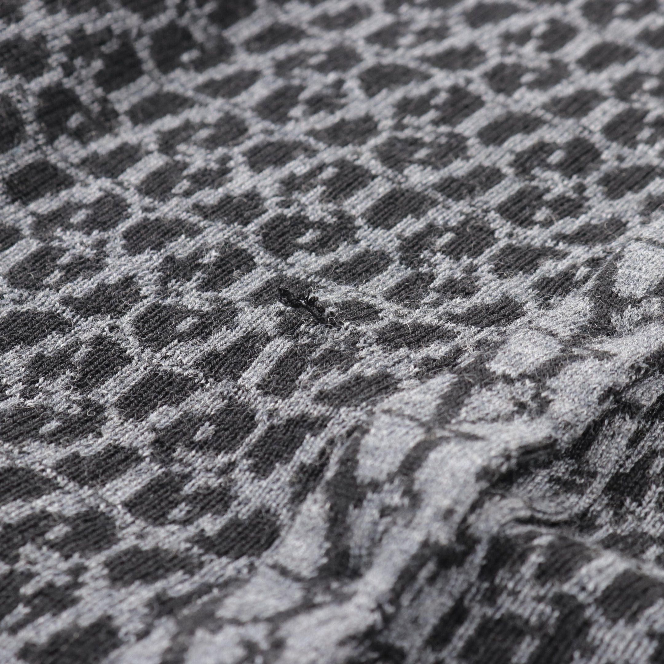 Valentino Valentino Cardigan Logo Pattern Wool Gray Size ONE SIZE - 6 Thumbnail