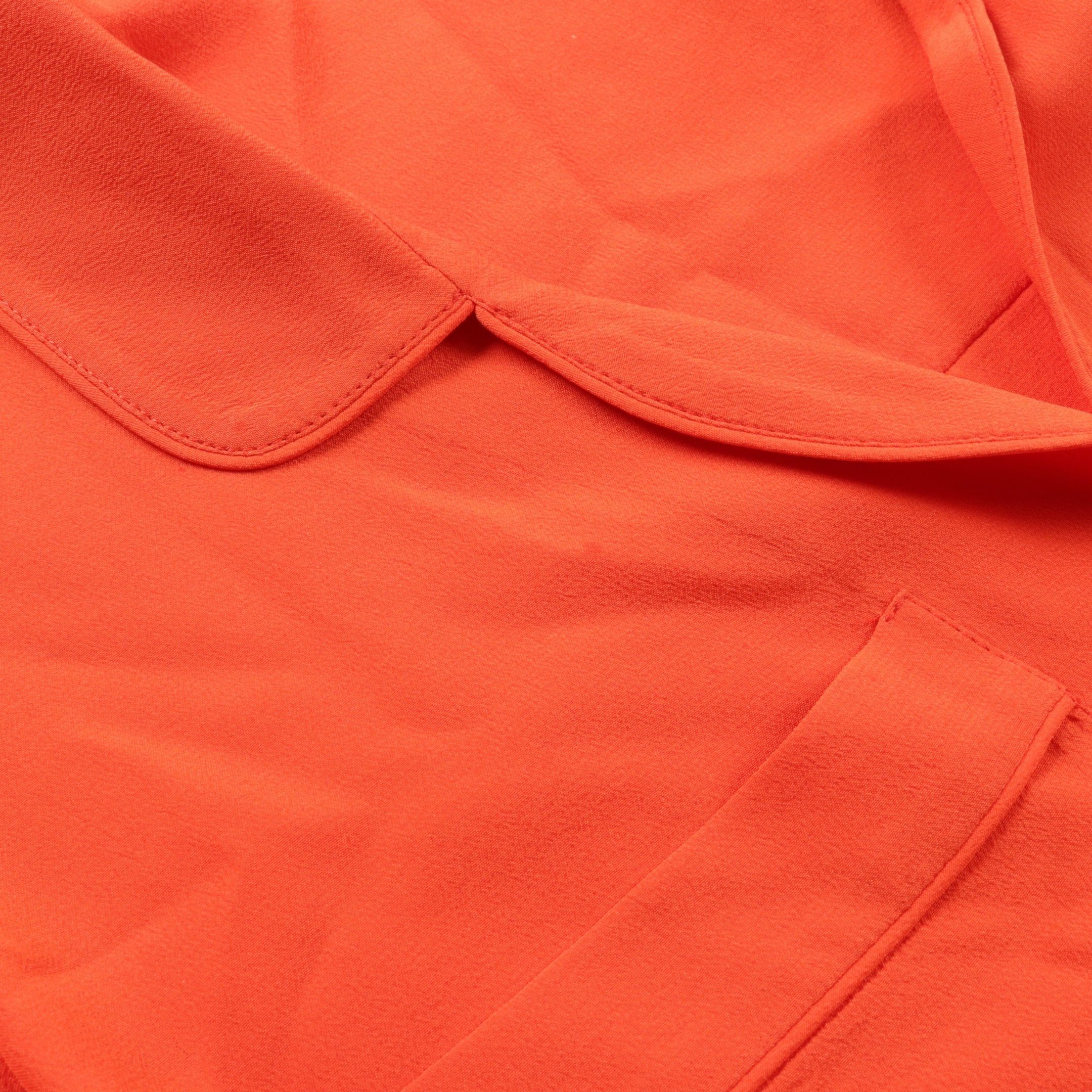 Gucci Gucci Blouse No Sleeve Silk Orange Size ONE SIZE - 9 Thumbnail