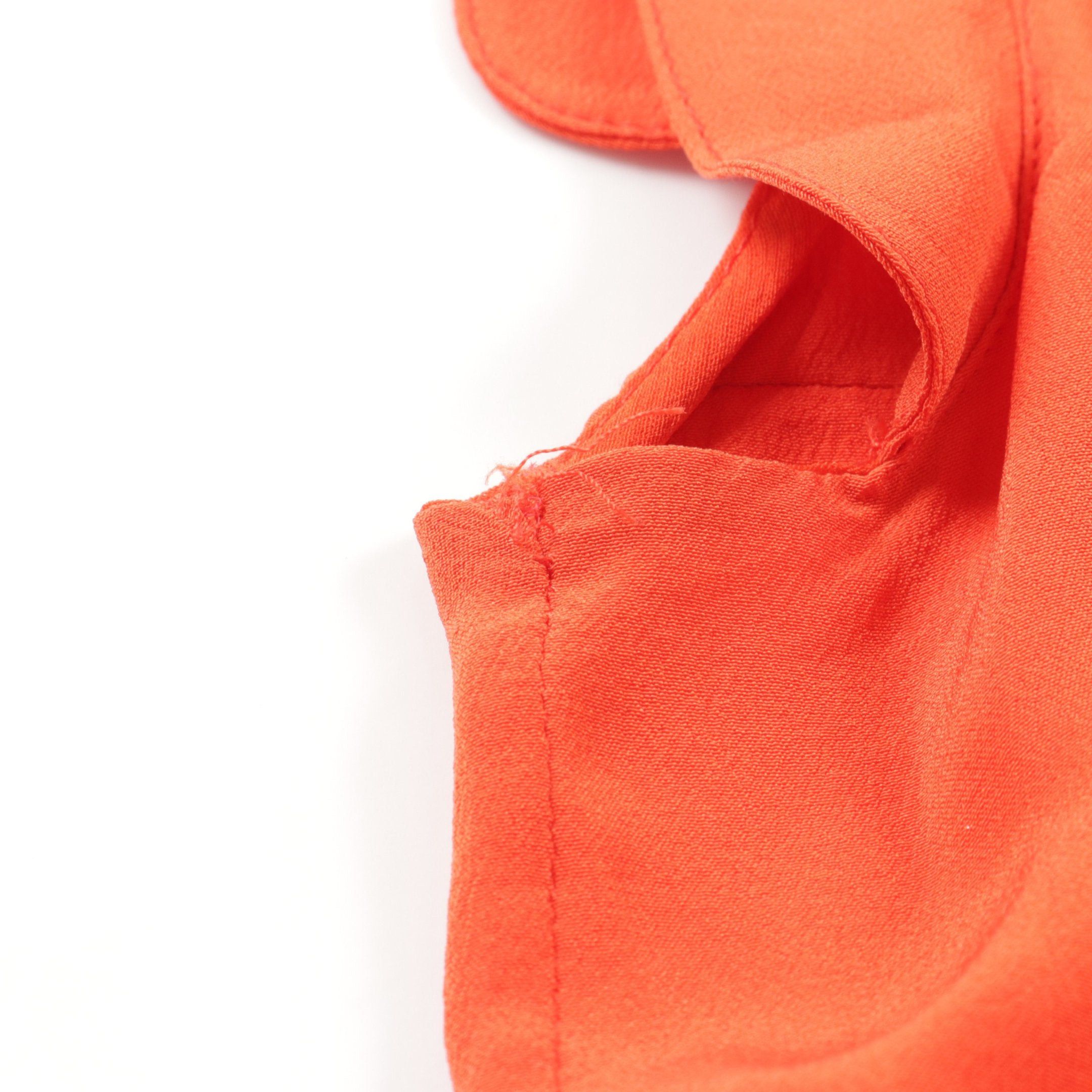 Gucci Gucci Blouse No Sleeve Silk Orange Size ONE SIZE - 8 Thumbnail