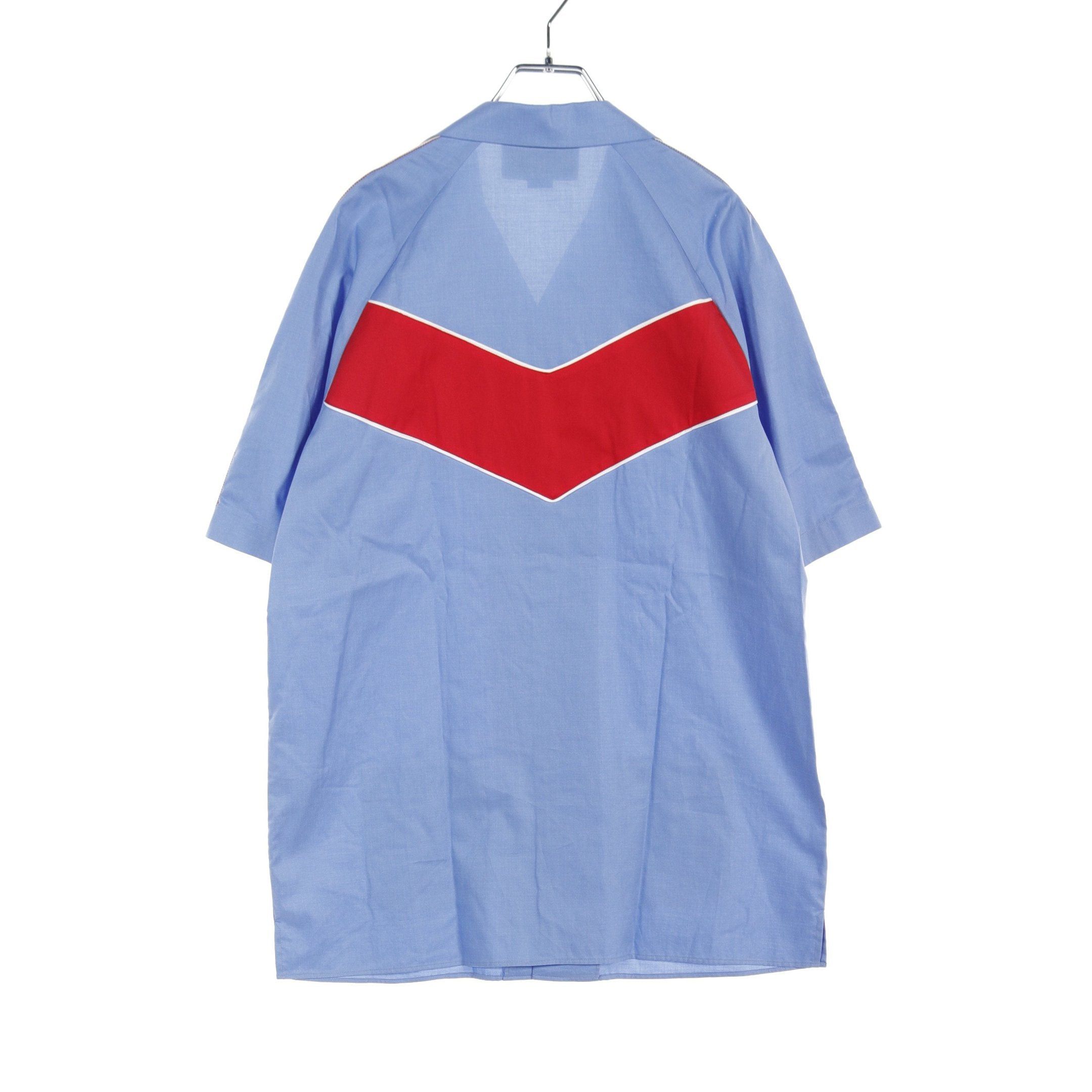 Gucci Gucci Bowling Shirt Cotton Light Blue Red Multicolor Size ONE SIZE - 2 Thumbnail