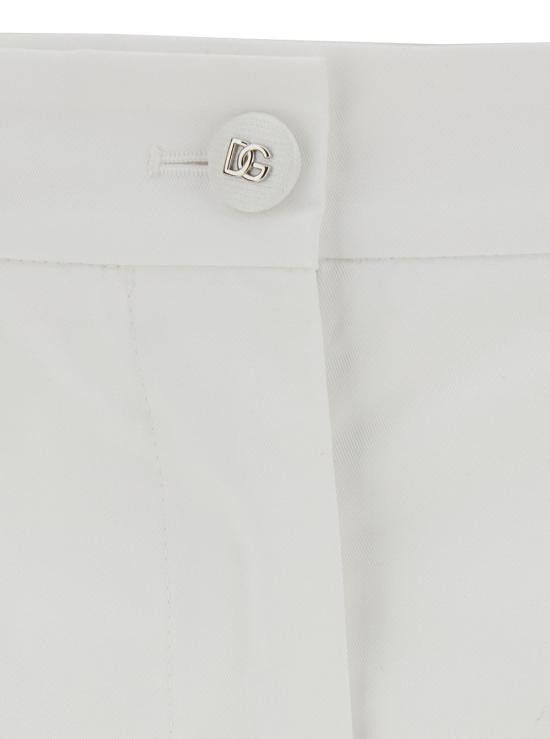 Dolce & Gabbana DOLCE & GABBANA Women Straight Pants FTC0VTFUFJRW0001 White Size 27" / US 4 / IT 40 - 3 Thumbnail