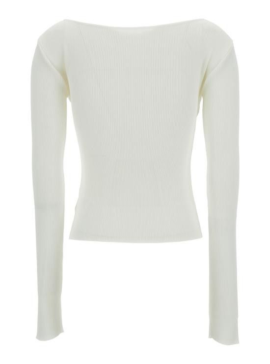 LOW CLASSIC LOW CLASSIC Women Tops LOW24SCKN010WHITE White Size M / US 6-8 / IT 42-44 - 2 Thumbnail