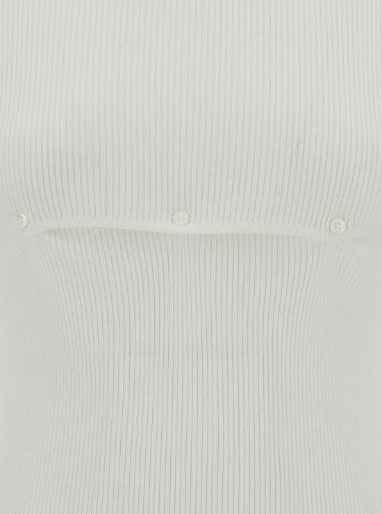LOW CLASSIC LOW CLASSIC Women Tops LOW24SCKN010WHITE White Size M / US 6-8 / IT 42-44 - 3 Thumbnail