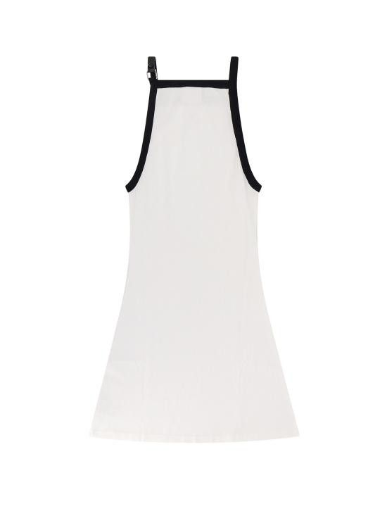 Courreges COURREGES Women Dresses 124JR0364JS0070 0098 White Size M / US 6-8 / IT 42-44 - 2 Thumbnail