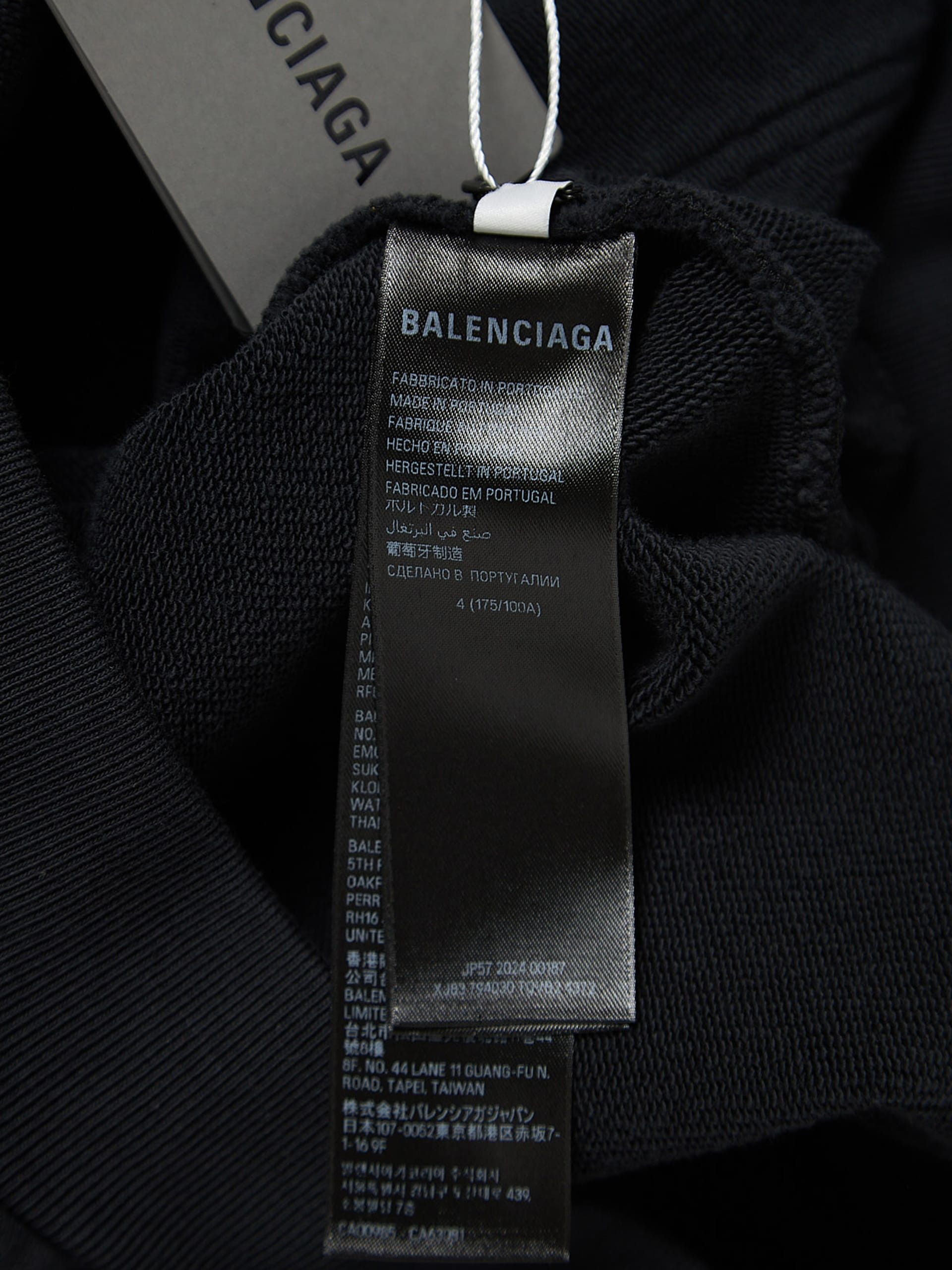 Balenciaga Navy Incognito Double Hood Zipped Cotton Hoodie Size US XL / EU 56 / 4 - 4 Thumbnail