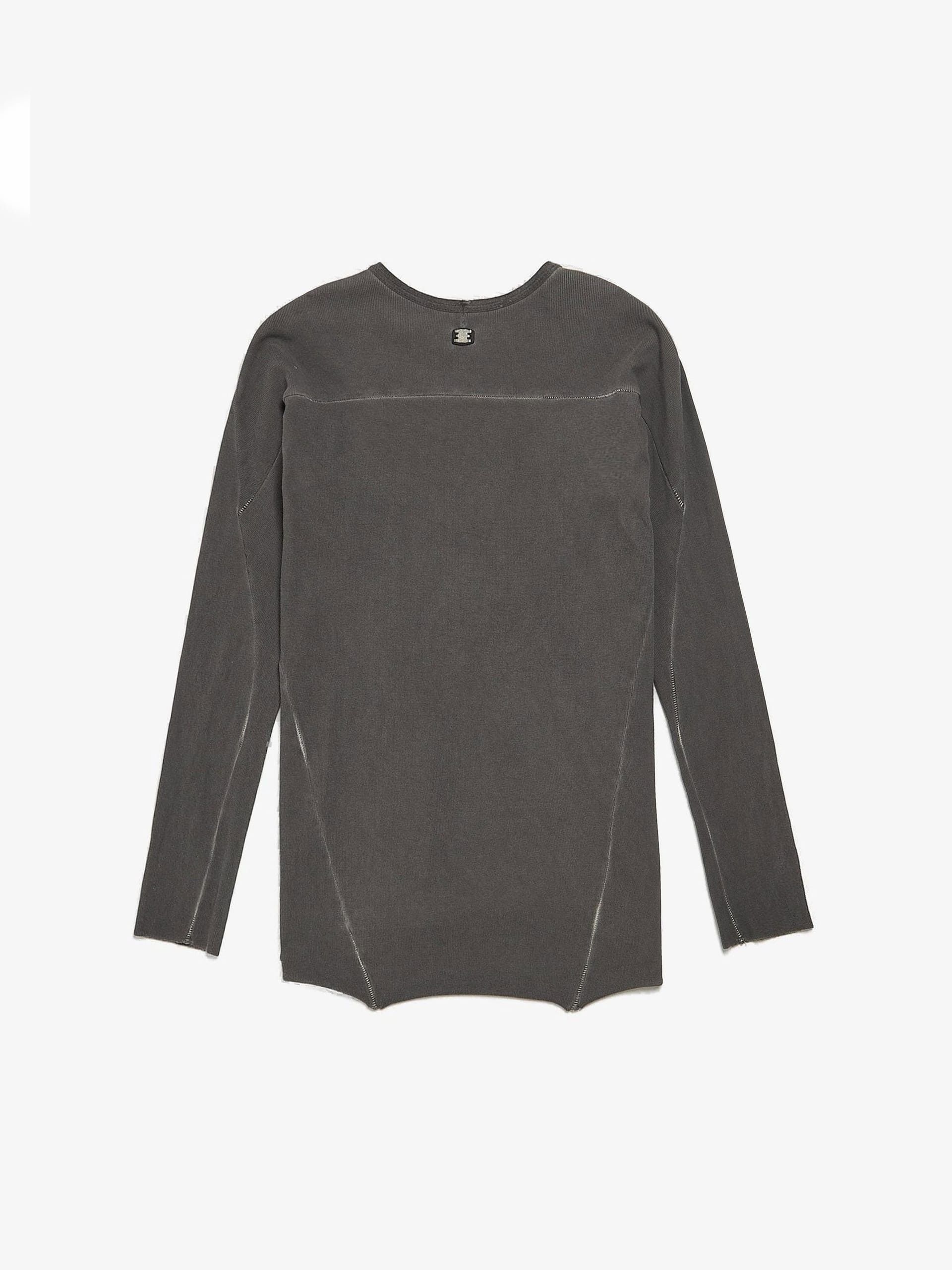 Isaac Sellam Experience Gray Ribbed Longsleeve Size US M / EU 48-50 / 2 - 2 Thumbnail