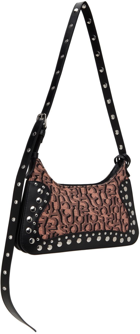 Acne Studios Monogram Platt mini shoulder bag - Pink/black Size ONE SIZE - 2 Thumbnail