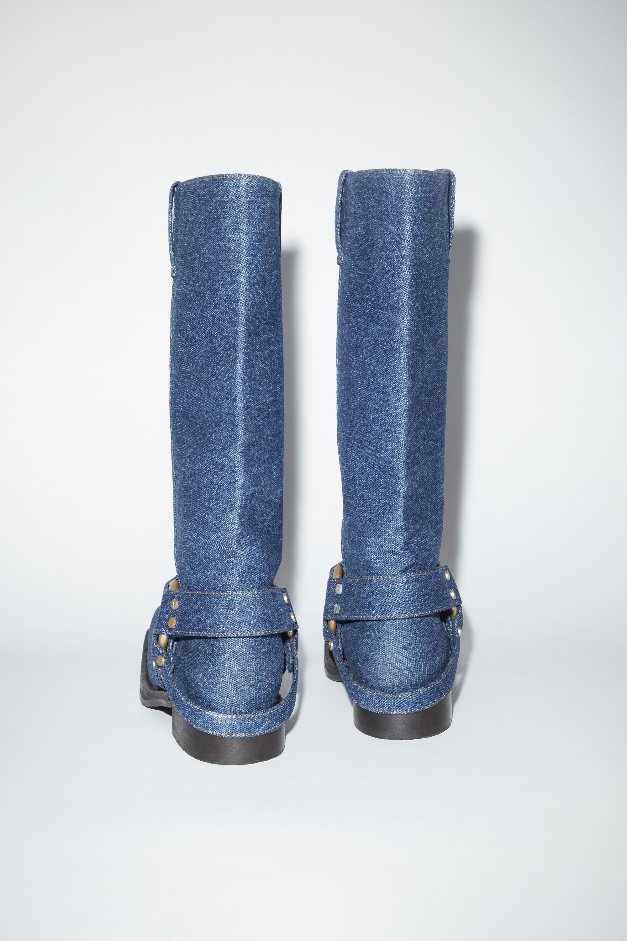 Acne Studios Denim buckle boots - Blue Size US 8 / IT 38 - 3 Thumbnail