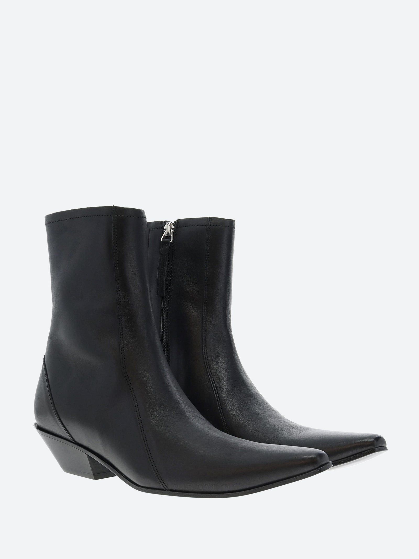 Acne Studios Leather Ankle Boots Black Size US 11 / IT 41 - 2 Thumbnail