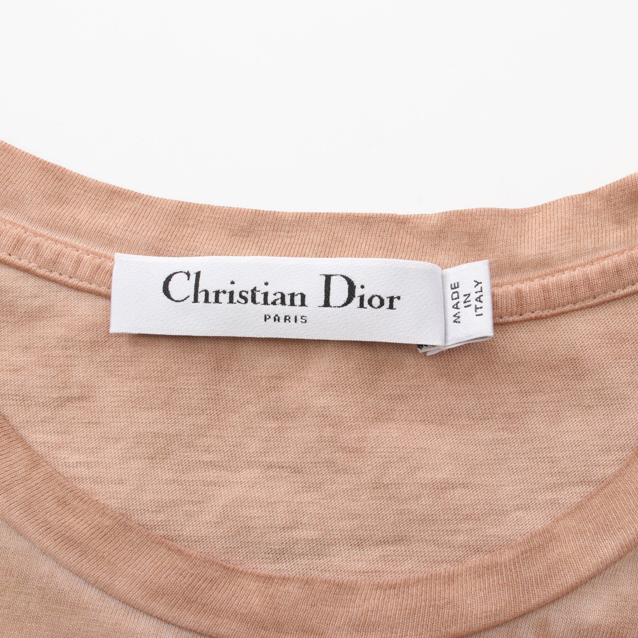 Dior Dior T-Shirt Cotton Linen Light Brown Size ONE SIZE - 3 Thumbnail