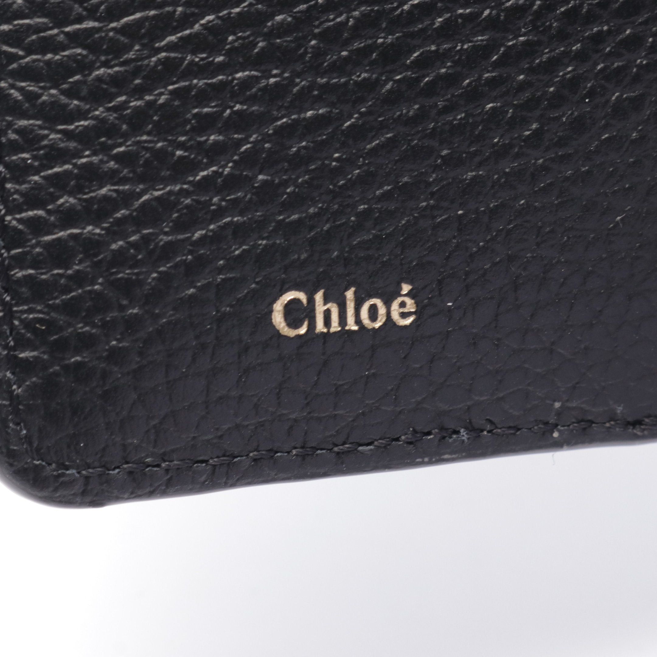 Chloe Chloe Marcie Small Trifold Wallet Leather Black Size ONE SIZE - 4 Thumbnail