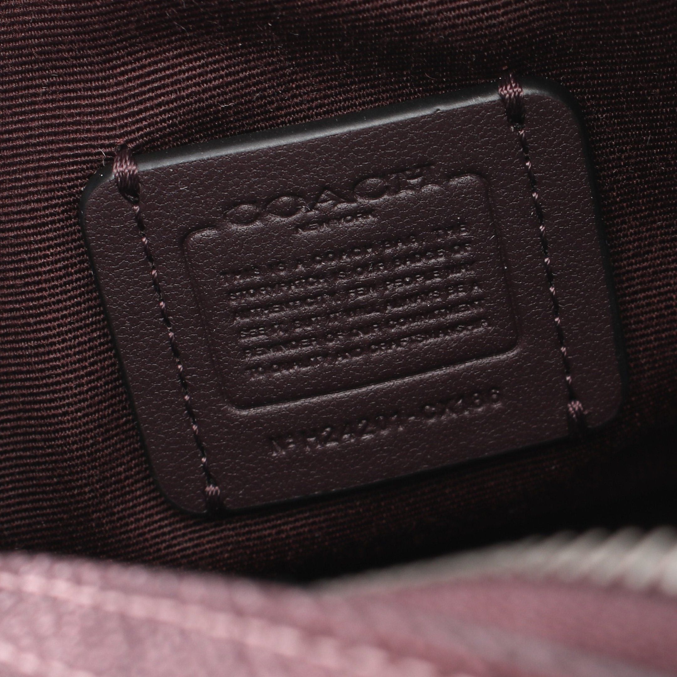 Coach Coach Signature Mini Rowan Handbag Leather Bordeaux Size ONE SIZE - 4 Thumbnail