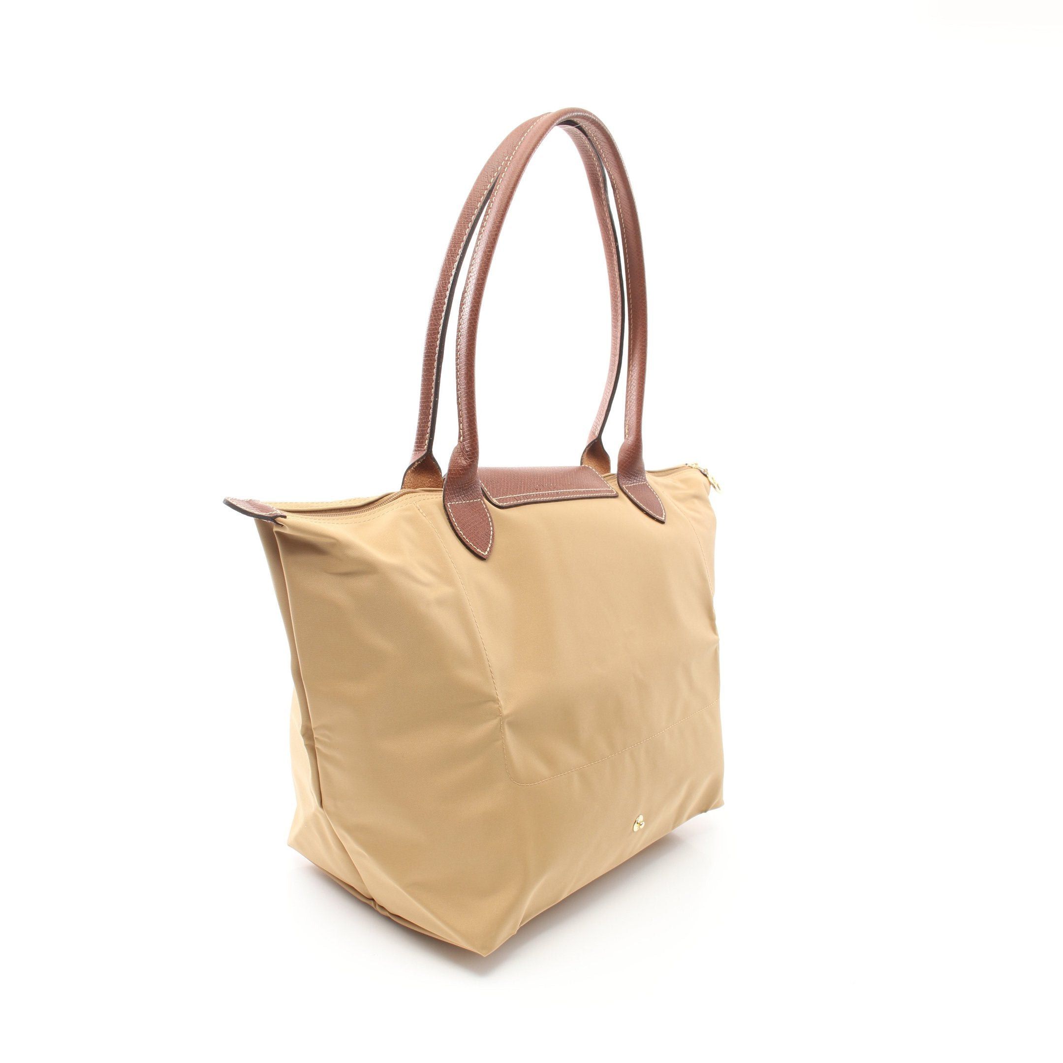 Longchamp Longchamp Le Preage Original L Shoulder Bag Tote Nylon Leather Yellow Brown Size ONE SIZE - 2 Thumbnail