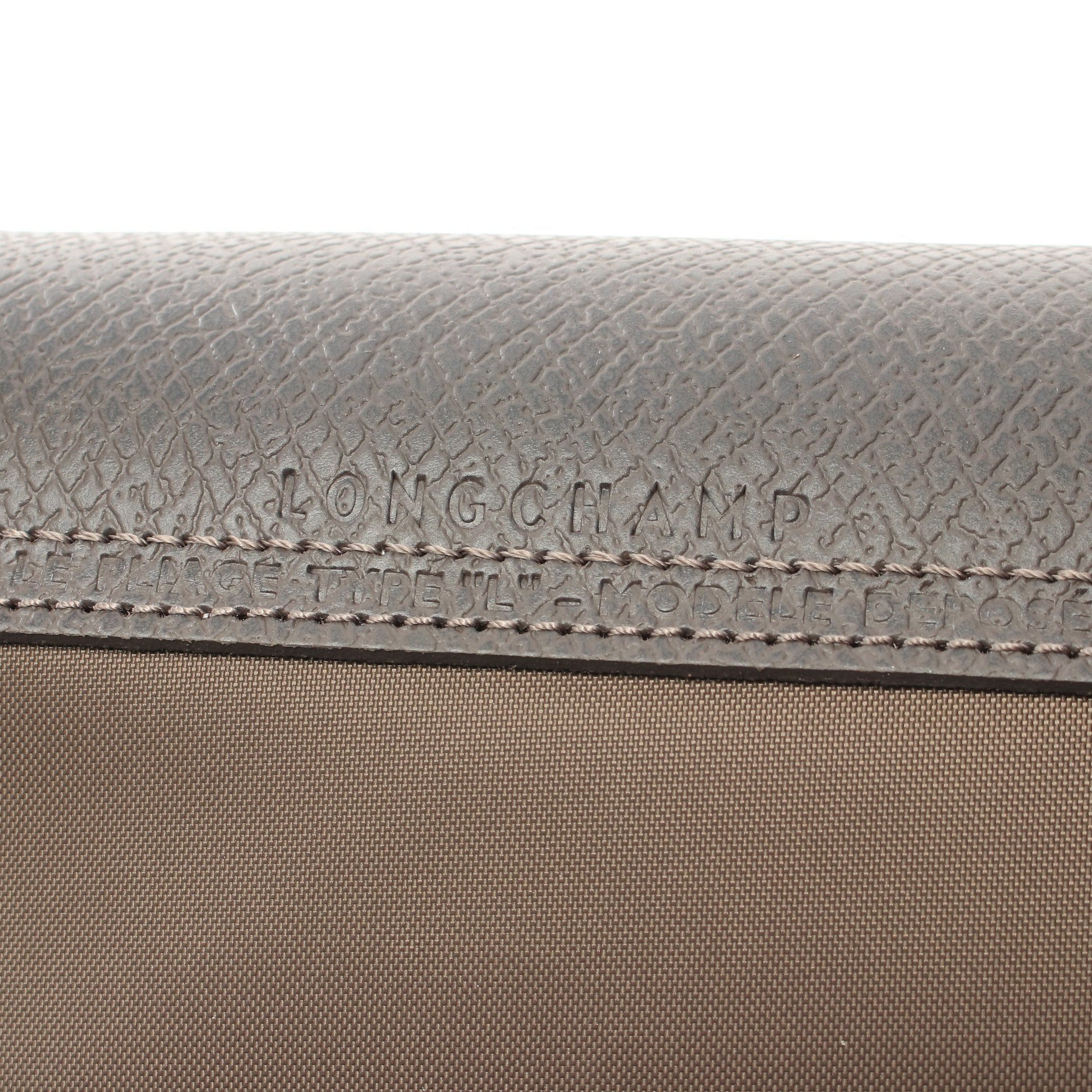 Longchamp Longchamp Le Preage Green Travel S Handbag Tote Bag Nylon Leather Gray Brown Size ONE SIZE - 4 Thumbnail