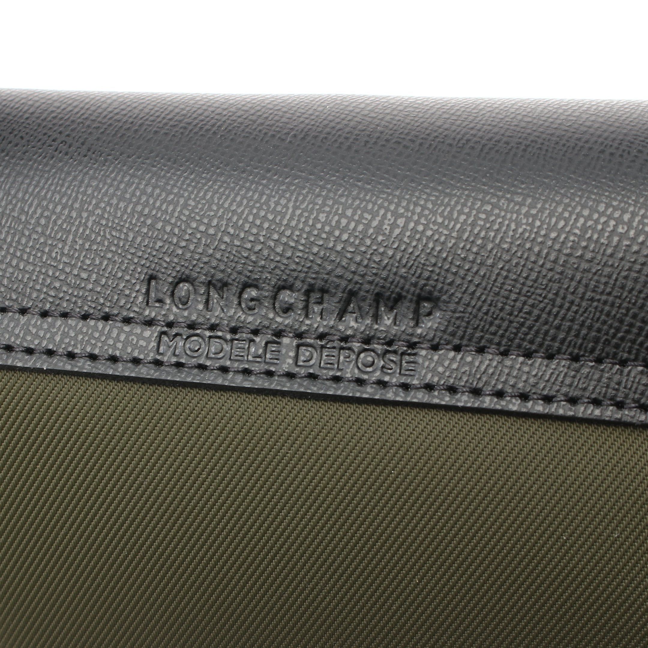 Longchamp Longchamp Le Preage Energy L Top Handle Handbag Tote Bag Nylon Leather Khaki Green Black Size ONE SIZE - 4 Thumbnail
