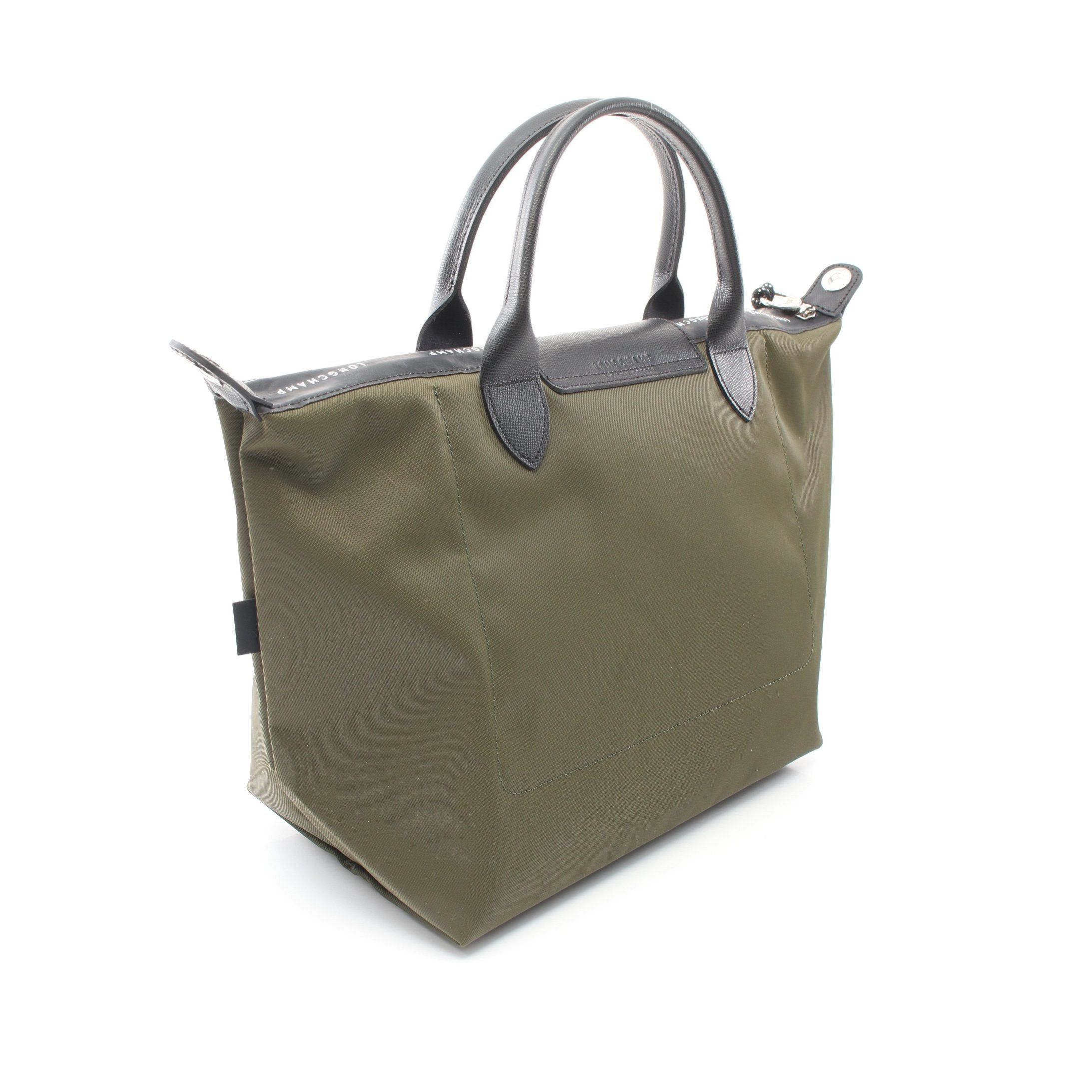 Longchamp Longchamp Le Preage Energy L Top Handle Handbag Tote Bag Nylon Leather Khaki Green Black Size ONE SIZE - 2 Thumbnail