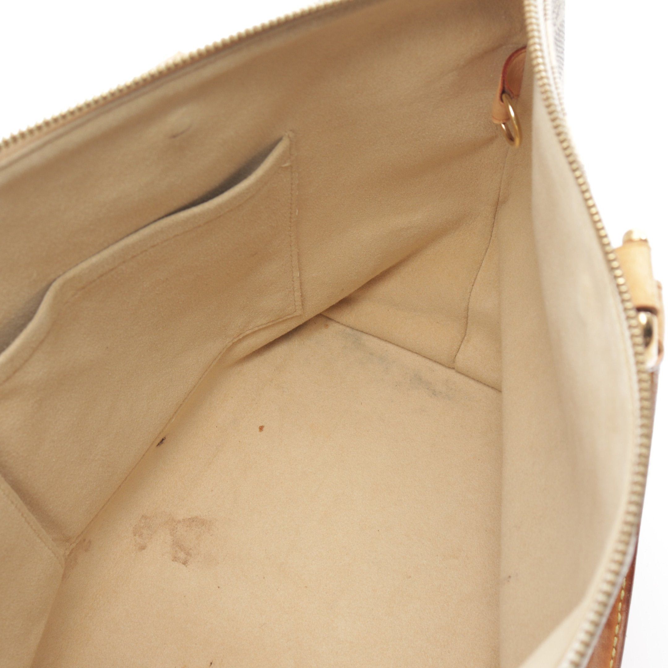 Louis Vuitton Louis Vuitton Saleya Pm Damier Azur Handbag Tote Bag Leather White Size ONE SIZE - 13 Thumbnail