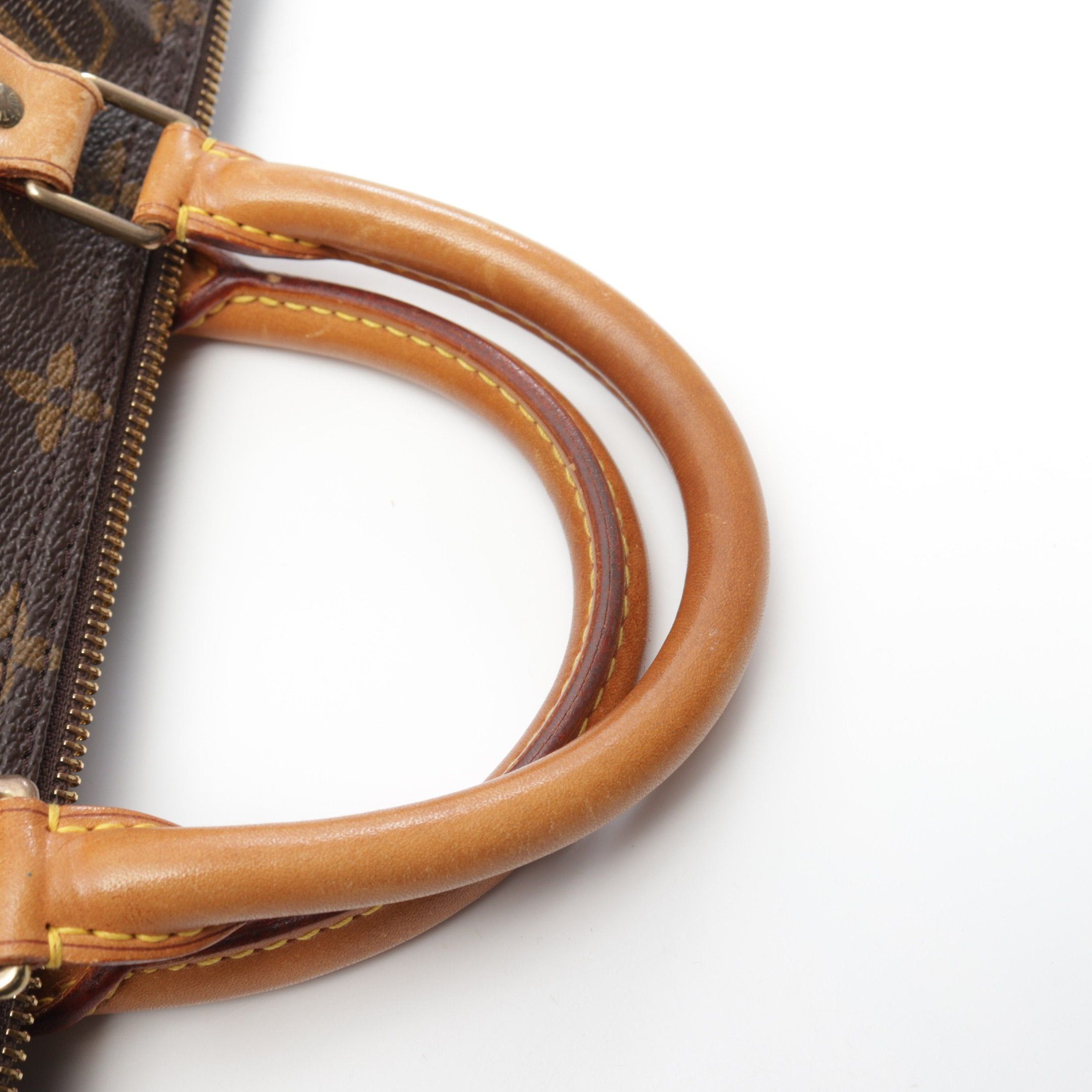 Louis Vuitton Louis Vuitton Speedy 40 Monogram Handbag Leather Brown Size ONE SIZE - 9 Thumbnail