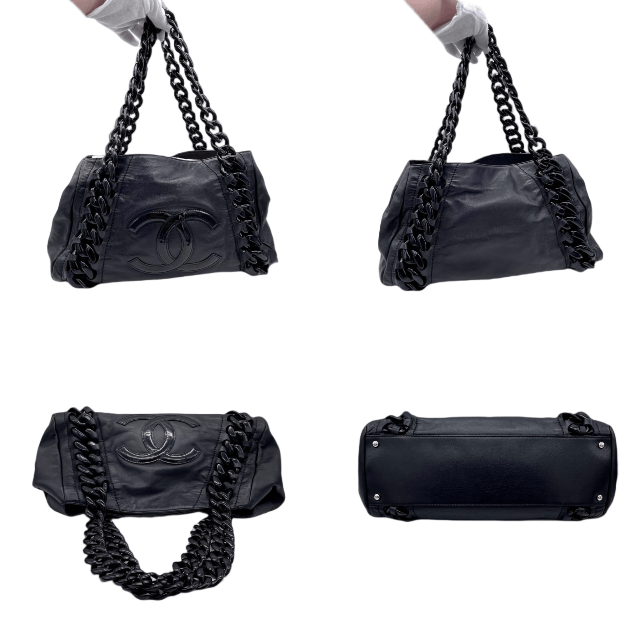 Chanel Chanel Jumbo Coco Mark Plastic Chain Shoulder Hobo Tote Bag Size ONE SIZE - 6 Thumbnail