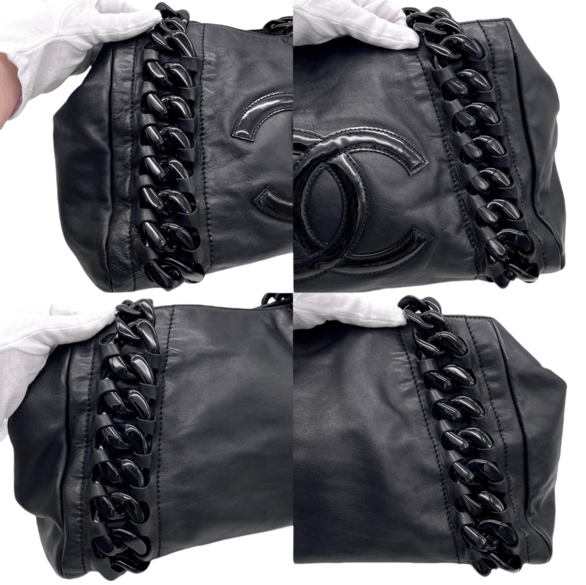 Chanel Chanel Jumbo Coco Mark Plastic Chain Shoulder Hobo Tote Bag Size ONE SIZE - 9 Thumbnail