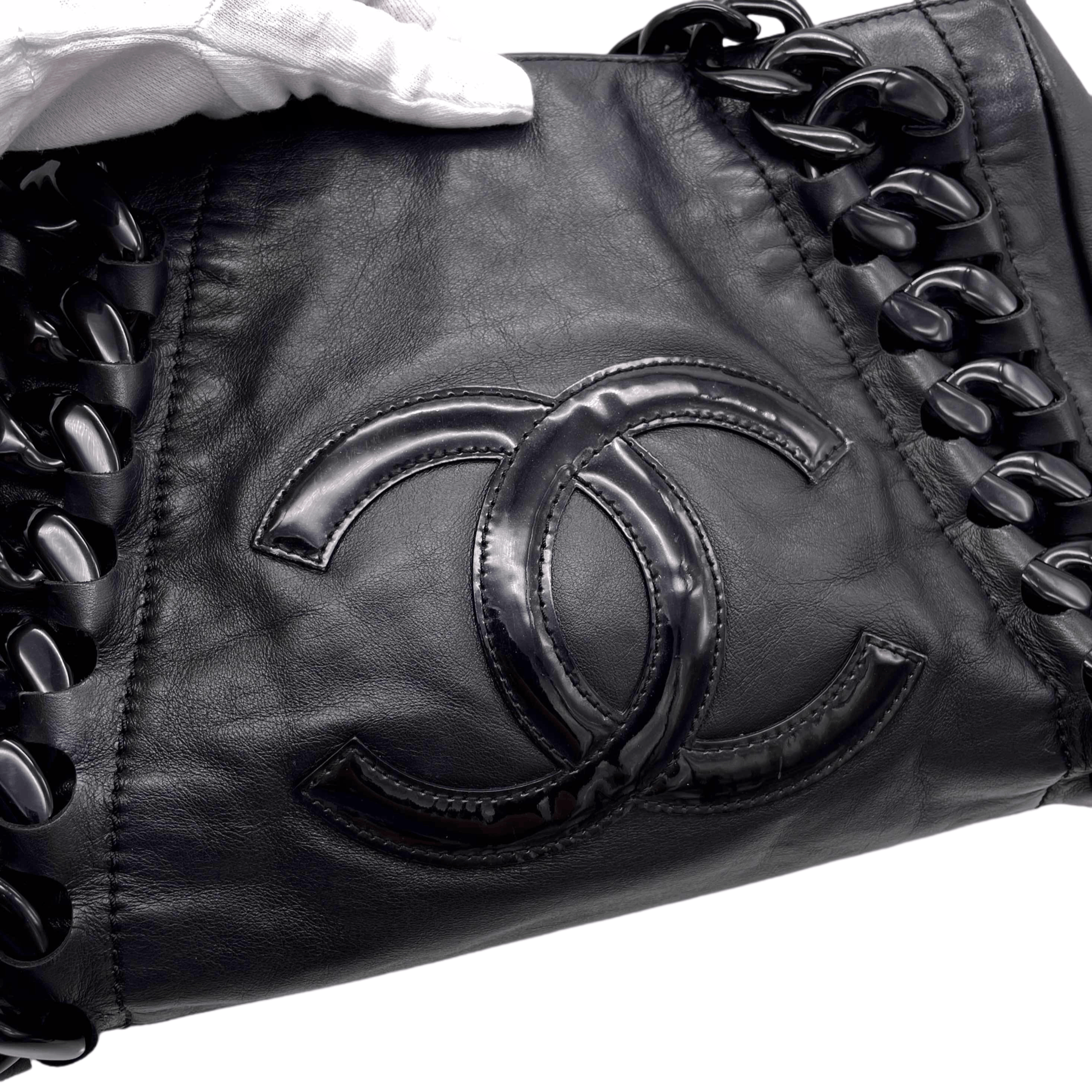 Chanel Chanel Jumbo Coco Mark Plastic Chain Shoulder Hobo Tote Bag Size ONE SIZE - 5 Thumbnail