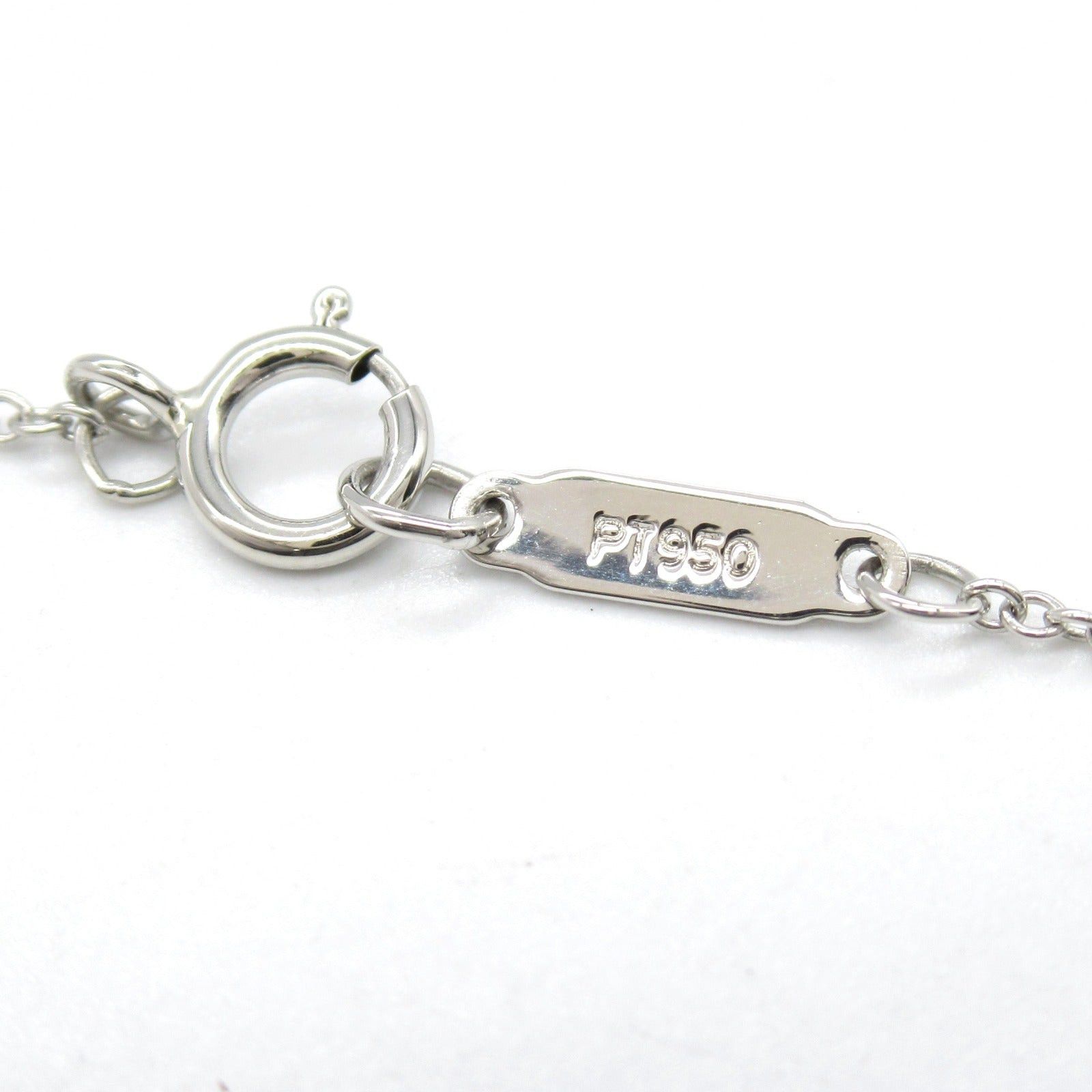 Tiffany & Co. Tiffany Co Sentimental Heart Pink Sapphire Diamond Necklace Pt950 Platinum Clear Size ONE SIZE - 5 Thumbnail
