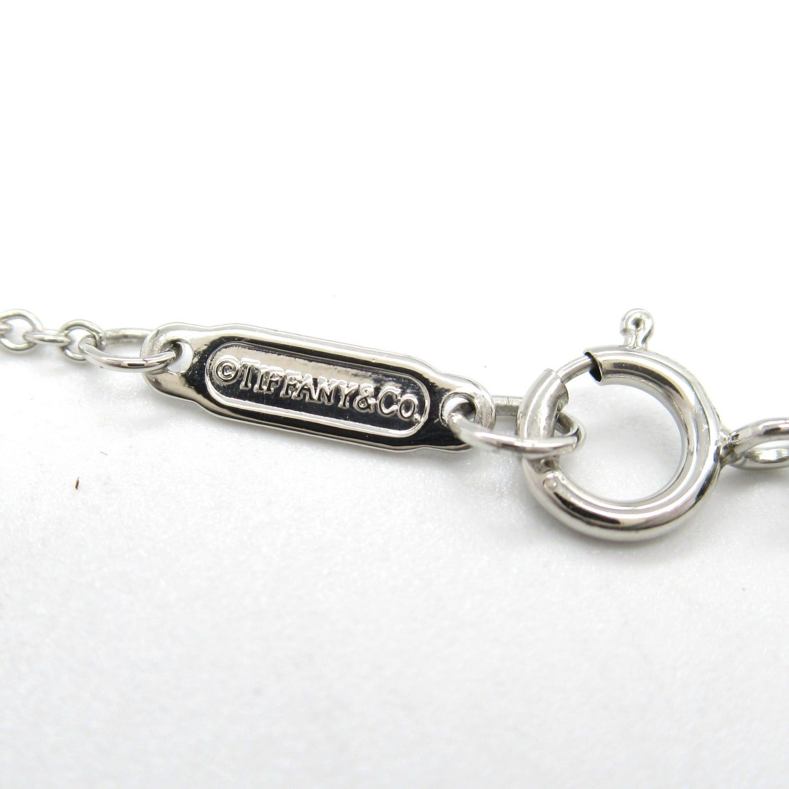 Tiffany & Co. Tiffany Co Sentimental Heart Pink Sapphire Diamond Necklace Pt950 Platinum Clear Size ONE SIZE - 4 Thumbnail