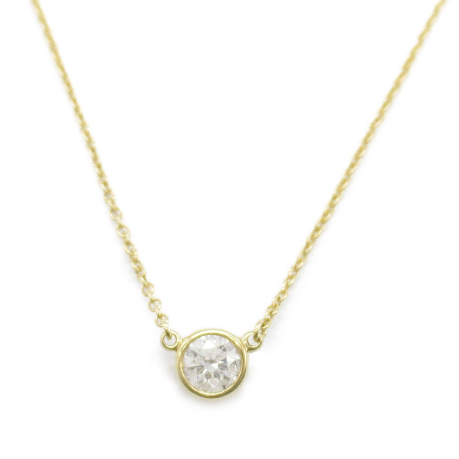 Tiffany & Co. Tiffany Co By-The-Yard Necklace K18 (Yellow Gold) Diamond Clear Size ONE SIZE - 2 Thumbnail