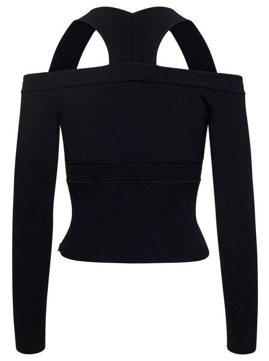 Alexander McQueen ALEXANDER MCQUEEN Women Tops 734534Q1A5B1000 Black Size S / US 4 / IT 40 - 2 Thumbnail