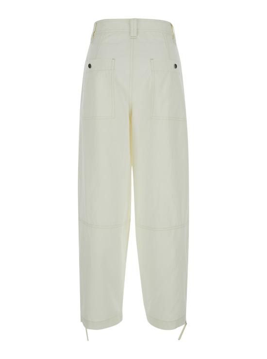 Isabel Marant Etoile ISABEL MARANT ETOILE Women Straight Pants PA0279FAB1G04E23EC White Size 27" / US 4 / IT 40 - 2 Thumbnail