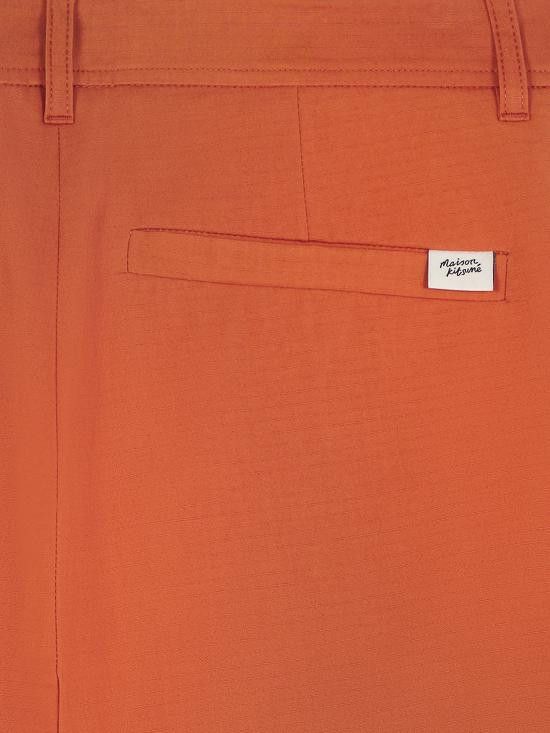 Maison Kitsune MAISON KITSUNE Men Shorts MM01402WW0074 P674 Orange Size US 38 / EU 54 - 3 Thumbnail