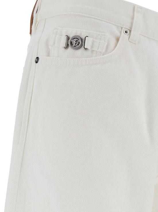 Versace VERSACE Men Denim Pants 10108161A100321D110 White Size US 32 / EU 48 - 3 Thumbnail