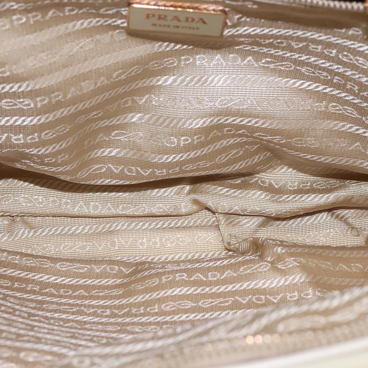 Prada Tessuto White Synthetic Handbag (Pre-Owned) Size ONE SIZE - 12 Thumbnail
