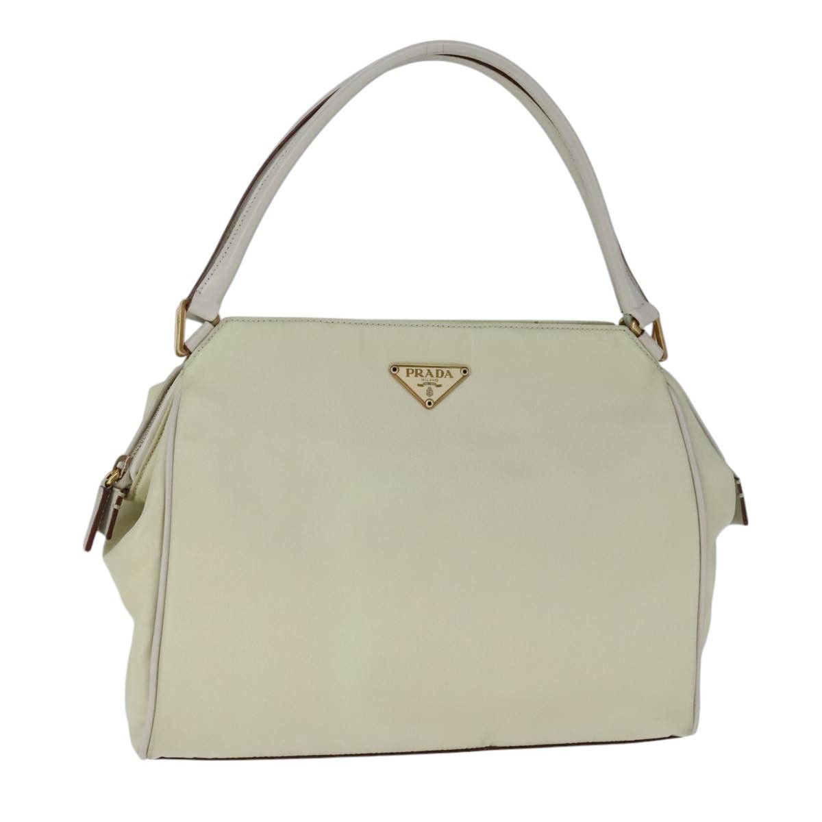 Prada Tessuto White Synthetic Handbag (Pre-Owned) Size ONE SIZE - 17 Thumbnail
