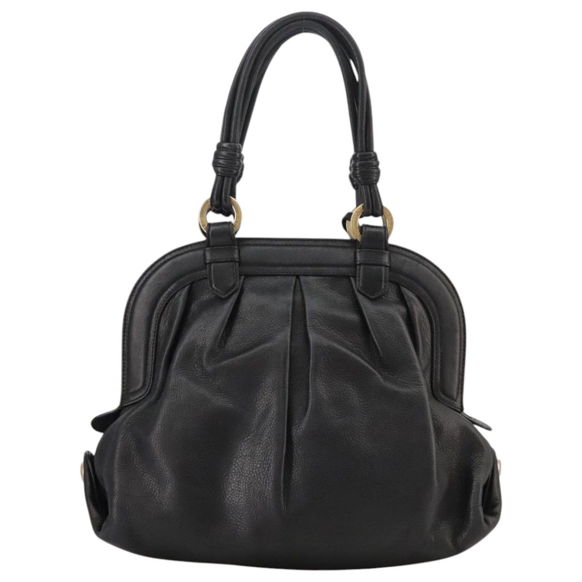 Bally Black Leather Handbag (Pre-Owned) Size ONE SIZE - 2 Thumbnail