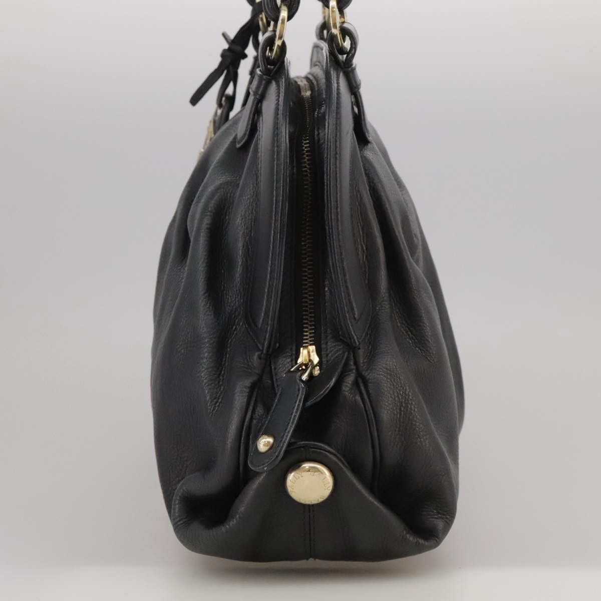 Bally Black Leather Handbag (Pre-Owned) Size ONE SIZE - 3 Thumbnail