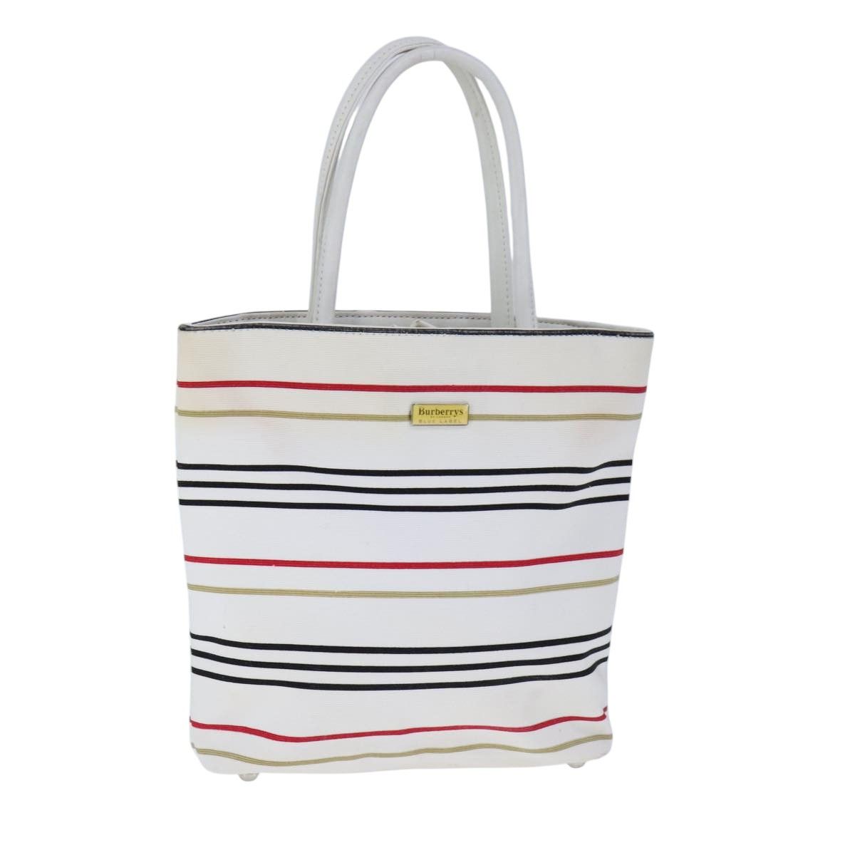 Burberry White Canvas Handbag (Pre-Owned) Size ONE SIZE - 15 Thumbnail
