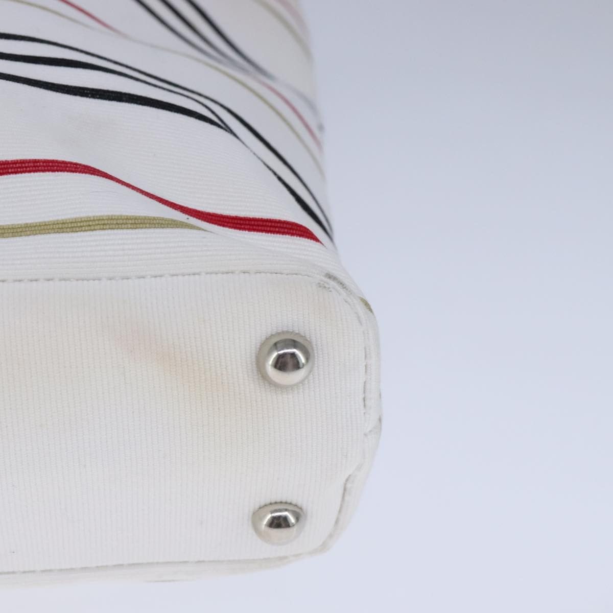 Burberry White Canvas Handbag (Pre-Owned) Size ONE SIZE - 8 Thumbnail