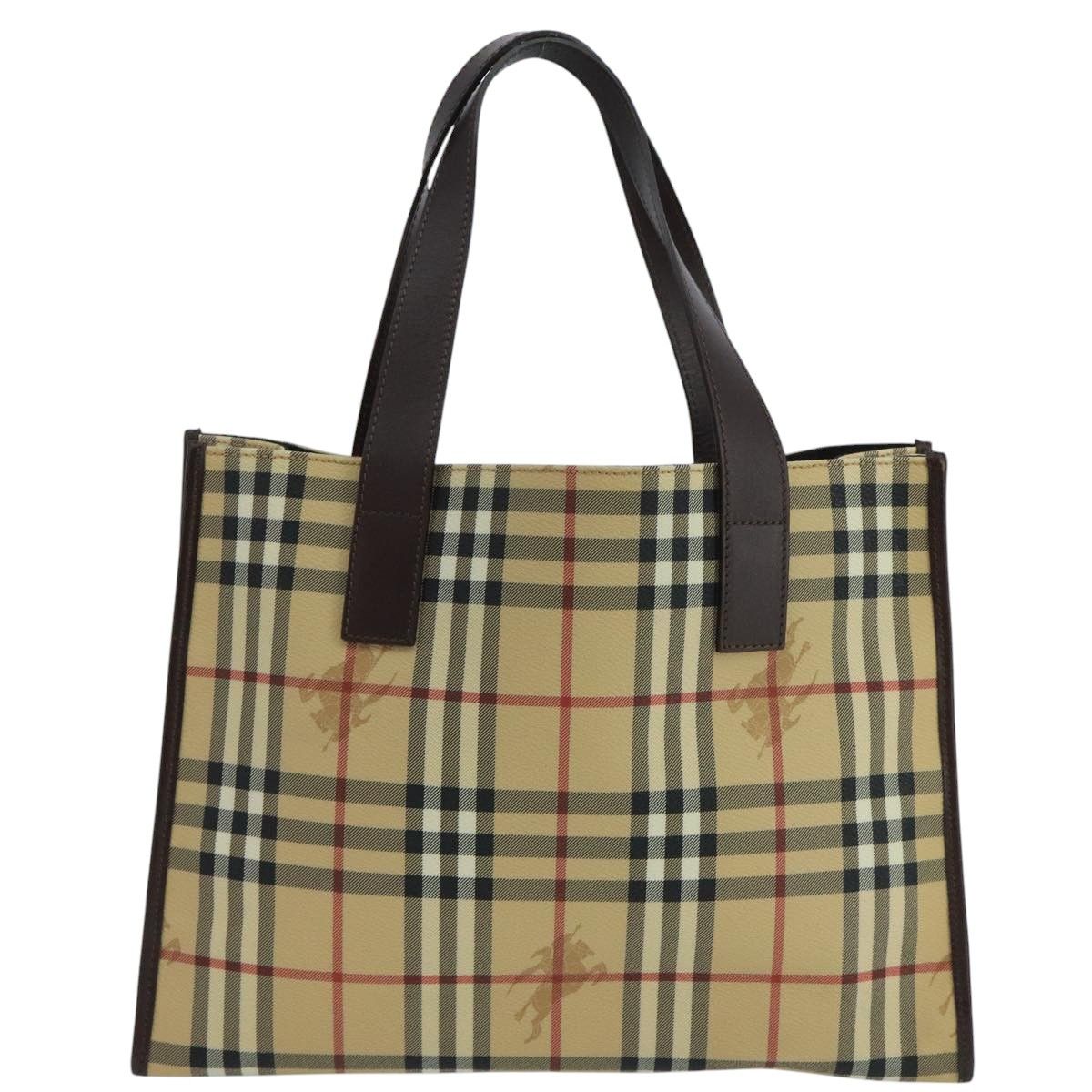 Burberry Nova Check Beige Canvas Tote Bag (Pre-Owned) Size ONE SIZE - 2 Thumbnail