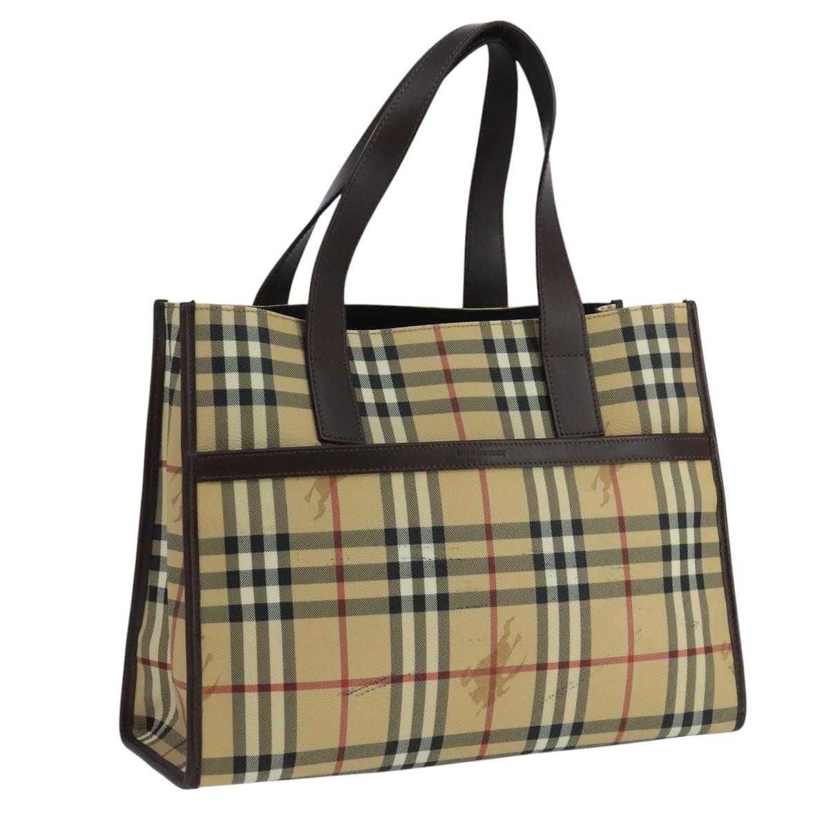 Burberry Nova Check Beige Canvas Tote Bag (Pre-Owned) Size ONE SIZE - 16 Thumbnail