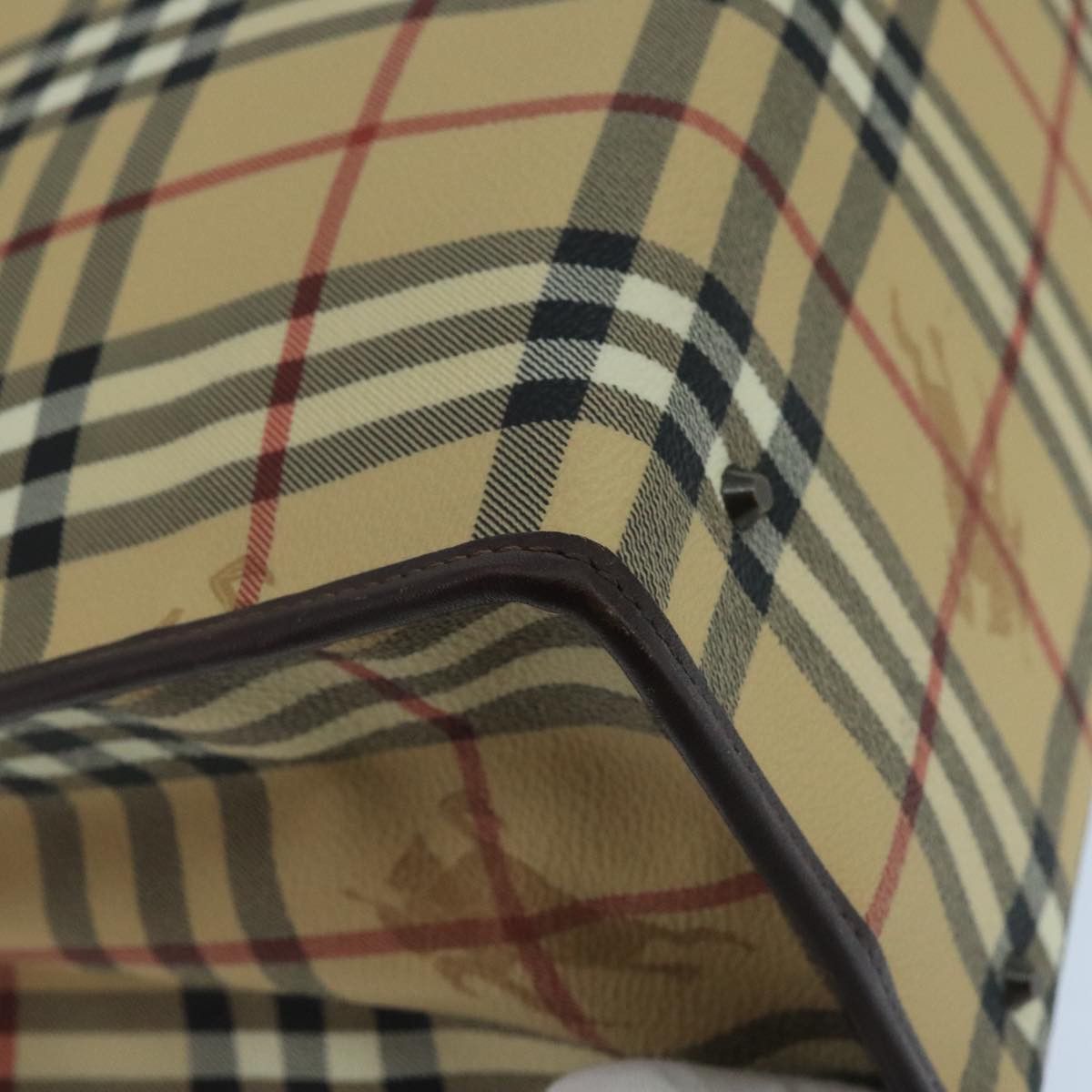 Burberry Nova Check Beige Canvas Tote Bag (Pre-Owned) Size ONE SIZE - 7 Thumbnail
