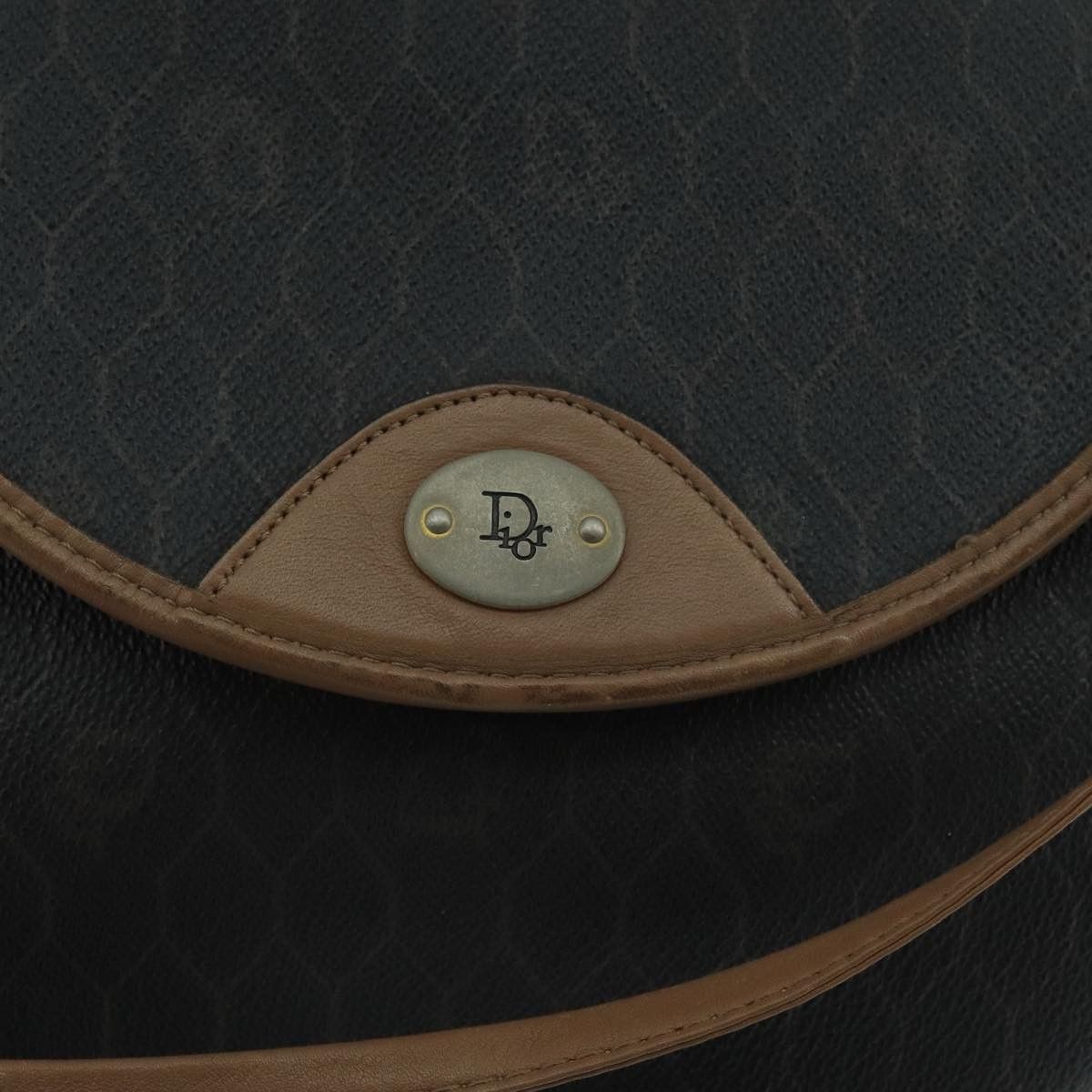 Dior Honeycomb Black Canvas Shoulder Bag (Pre-Owned) Size ONE SIZE - 11 Thumbnail